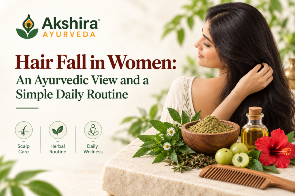 Hair Fall in Women An Ayurvedic View and a Simple Daily Routine