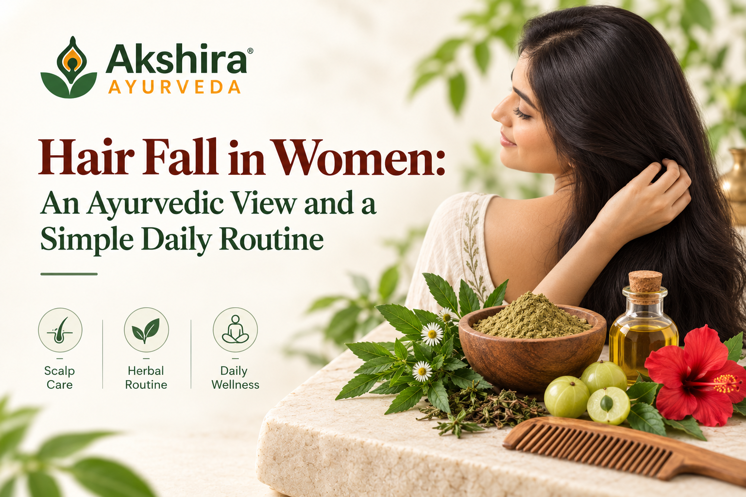 Hair Fall in Women An Ayurvedic View and a Simple Daily Routine